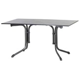 Sieger Boulevard-Klapptisch mit vivodur-Platte 140 x 90 x 73 cm eisengrau/schieferdekor anthrazit