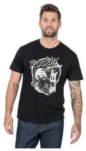 Rocking Christmas Tshirt schwarz XXL