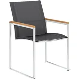 vidaXL Gartenstuhl 60 x 59 x 85 cm grau 2 St.