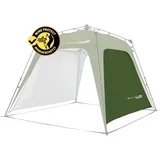 Lumaland Outdoor Seitenteil für Pop Up Pavillon | Seitenwand für Gartenzelt & Camping & Partyzelt | 225 x 155 x 132,5 cm | Passend für Lumaland Indoor & Outdoor Pavillons [Dunkel-Grün]