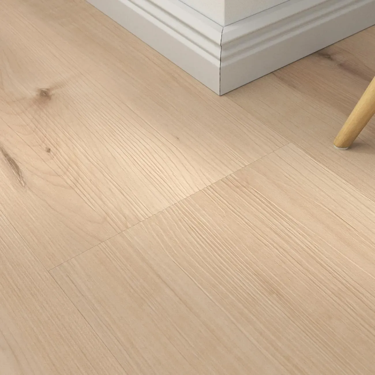 Klebe-Vinyl Nordic Maple Cream – inkl. Dämmung & Fußleisten