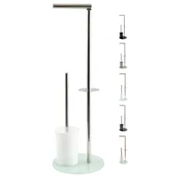 MSV Bergamo Stand WC Garnitur WC Bürste Rollenhalter Toilettenbürste