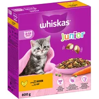 Whiskas Junior Trockenfutter Huhn 5 x 800 g