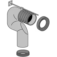 Villeroy & Boch Vario-Abflussbogen f Abg. senkr., für wandnahe Montage 16cm
