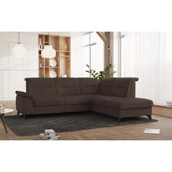 Ecksofa SIT & MORE "Astoria L-Form", braun, B:256cm H:91cm T:225cm, 35000, Sofas, wahlweise mit motorischer Relaxfunktion