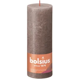 Bolsius Rustik Stumpenkerze 190 x 68 mm braun