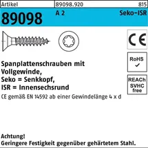 Hörger & Geßler Spanplattenschraube R 89098 4,5 x 35 200 Stück