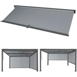 Proregal Seitenwand für Pergola 3x3,7 m 206 x 3,38 m Anthrazit