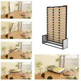 WallBedKing Schrankbett WallBedKing Schrankbett – Platzsparendes Vertikales Wandbett 200 cm 135 cm