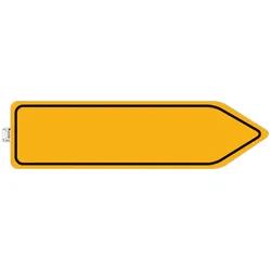 Exacompta 67026E Hinweisschild, Weitergehen, PVC, selbstklebend und rutschfest, 100 cm - Gelb