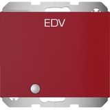 Berker Steckdose SCHUKO mit Aufdruck "EDV", rot glänzend (41517115)
