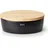 oval 36 cm matt schwarz