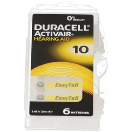 Duracell Activair Hörgerätebatterien 10 6 St.
