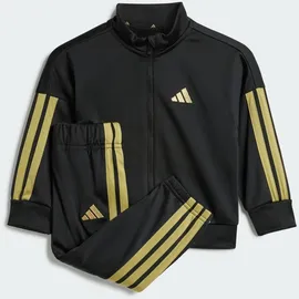 adidas Unisex Baby Essentials CLIMACOOL TRACKSUIT, Black/Gold Metallic, 3-4 Years