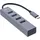 InLine InLine® USB-C 3.2 Multi Hub (4x USB-A 5Gb/s), OTG, Aluminiumgehäuse / Grau