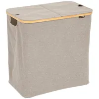 5five simply smart Wäschekorb "tidy box" 80l faltbar doppelt grau