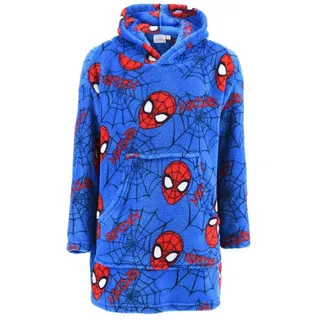 Spiderman Kinderbademantel Spider-Man Kinder Jungen Bade-Poncho Bade-Hoodie Bademantel blau 116-128