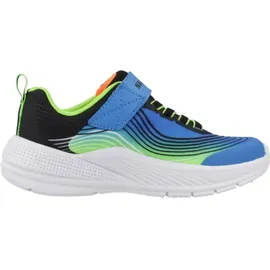 SKECHERS Microspec Advance Blue / Lime Textile / Synthetic / Orange / Black Trim 32
