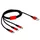 DeLock USB-A auf Micro USB 1,0 m Schwarz/Rot
