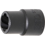 BGS 5266-13 | Spiral-Profil-Steckschlüssel-Einsatz / Schraubenausdreher 12,5 mm (1/2") | SW 13 mm