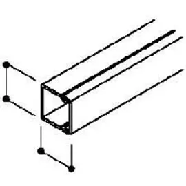 OBO Bettermann Vertr Wand- und Deckenkanal 20x20x2000 PVC cws WDK20020CW