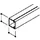 OBO Bettermann Vertr Wand- und Deckenkanal 20x20x2000 PVC cws WDK20020CW