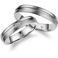 Verlobungsring MARRYA "Titan Ringe Trauringe Eheringe Partnerringe" Gr. 72, silber (herren ring, silber), Fingerringe, Damen, 72, Titan
