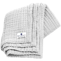 nordic coast company Musselindecke Kuscheldecke 80 x 80 cm Grau