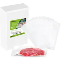 GRIFEMA Vakuumierbeutel 15x25 cm, 100 Beutel für Lebensmittel, für alle Vakuumierer, Wiederverwendbar, BPA-frei