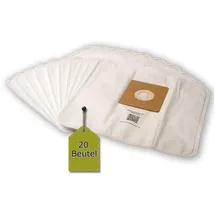 Nilfisk 20 Staubsaugerbeutel kompatibel mit Nilfisk action plus - Serie, + 2 Mikro-Filter,