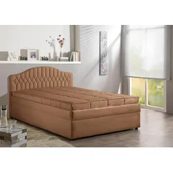 Polsterbett MAINTAL, braun (cappuccino), B:150cm, Betten