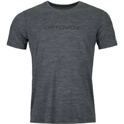 ORTOVOX Herren Shirt 150 COOL BRAND TS M, black steel blend, S