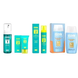 ISDIN Anti-Pickel Pflege, Reinigung & UV-Schutz Set
