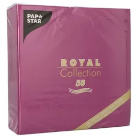 Papstar Servietten lila 3-lagig 40,0 x 40,0 cm, 50 St.