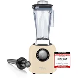 bianco di puro Hochleistungsmixer Puro S Smoothie Maker 8 Mixprogramme 2 Liter Mixbehälter BPA-frei - Weiss (Creme)