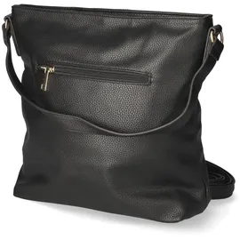 Rieker Damen H1514 Hobo Bag, Schwarz