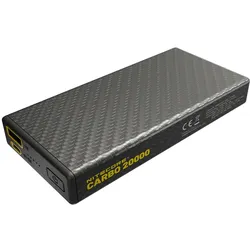 Nitecore Powerbank CARBO20000 mit 20.000mAh, Kohlefaser-Gehäuse, extrem robuste und zugleich ultraleichte Powerbank
