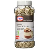 Dr. Oetker Schoko Zebra Röllchen Dekor 400,0 g
