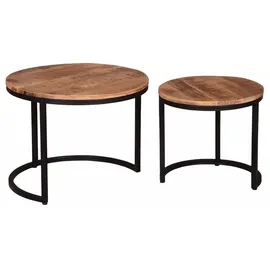 bene living Couchtisch 2er Set Fermo Mango natur