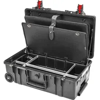 Stier Werkzeugtrolley Premium-Ausführung mit Rollen und Teleskopgriff, mehrfarbig, leer