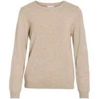VILA Rundhalspullover Beige XXL