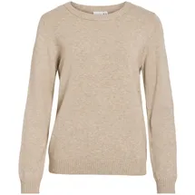VILA Rundhalspullover Beige XXL
