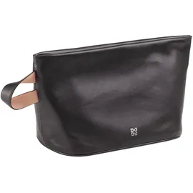 Dudu Fuerteventura Kosmetiktasche Leder 28 cm schwarz