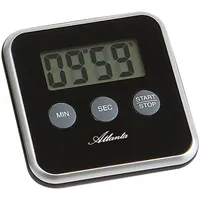 Atlanta schwarz Wecker, Eieruhr, Küchentimer, Küchenaccessoire, digital