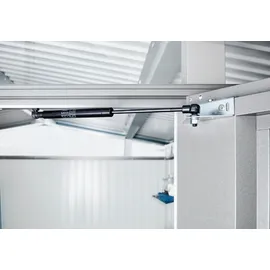 Biohort Panorama P5 2,57 x 2,97 m quarzgrau-metallic Doppeltür