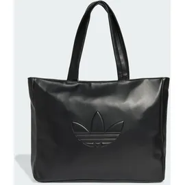 adidas Polyurethan Outline Trefoil Shopper Tasche - Black - 1 Größe