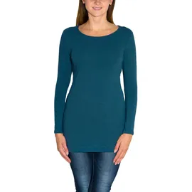 Alkato Langarmshirt Petrolgrün M