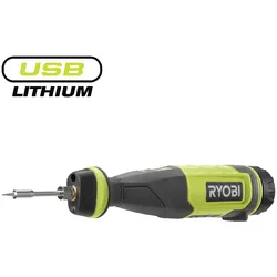 RYOBI 4 V USB Akku-Lötstift, max 460° Betriebstemperatur, LED-Beleuchtung, ohne Akku und Ladegerät