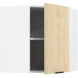 VCM Eckschrank Hängeschrank 57 x 57 x 60 cm Weiß