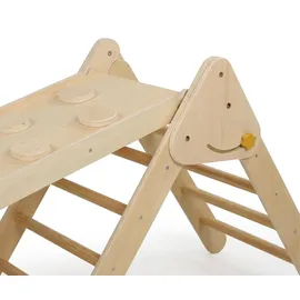 Relaxdays Kletterdreieck 3 in 1 Holz Braun